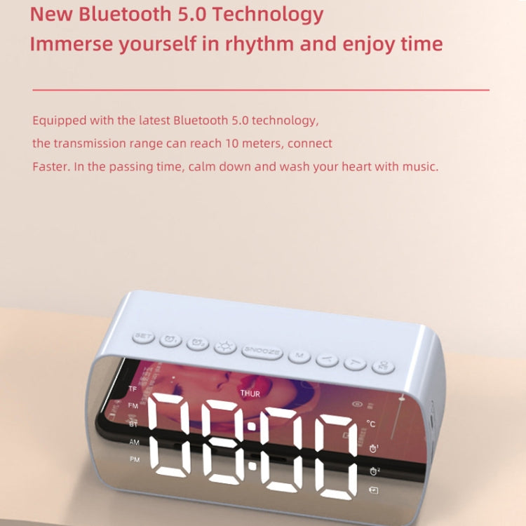 Loa Bluetooth thẻ di động ngoài trời, đồng hồ radio nhỏ, Q5 Đen 1400mAh, Q5 Trắng 1400mAh