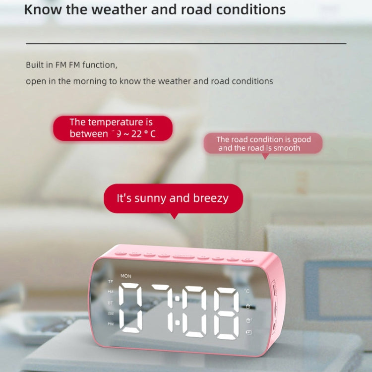 Loa Bluetooth thẻ di động ngoài trời, đồng hồ radio nhỏ, Q5 Đen 1400mAh, Q5 Trắng 1400mAh
