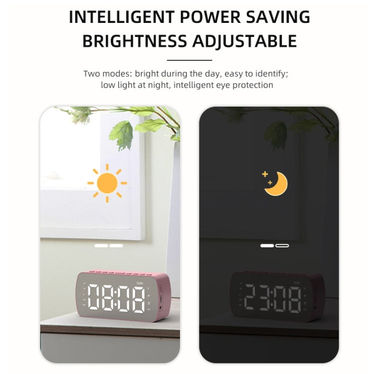 Loa Bluetooth thẻ di động ngoài trời, đồng hồ radio nhỏ, Q5 Đen 1400mAh, Q5 Trắng 1400mAh