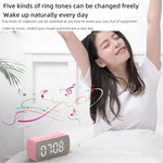 Loa Bluetooth thẻ di động ngoài trời, đồng hồ radio nhỏ, Q5 Đen 1400mAh, Q5 Trắng 1400mAh
