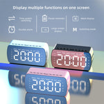 Loa Bluetooth thẻ di động ngoài trời, đồng hồ radio nhỏ, Q5 Đen 1400mAh, Q5 Trắng 1400mAh