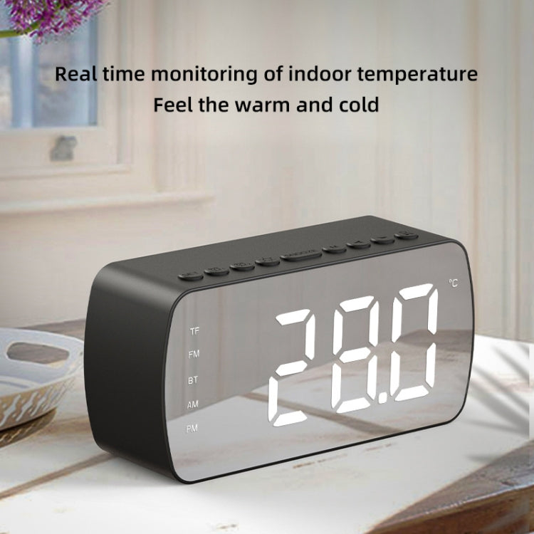 Loa Bluetooth thẻ di động ngoài trời, đồng hồ radio nhỏ, Q5 Đen 1400mAh, Q5 Trắng 1400mAh