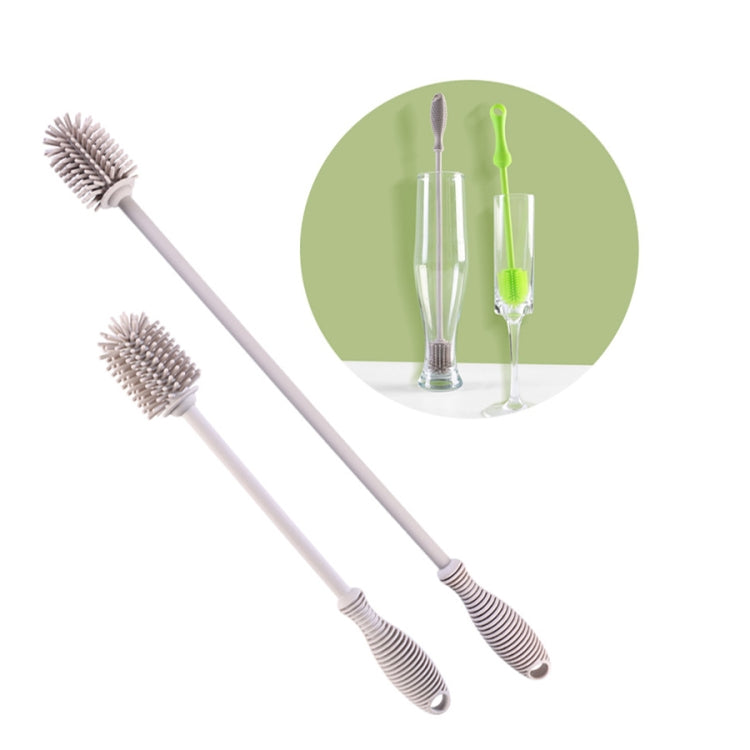 Bàn chải chai thủy tinh silicone gia dụng, bàn chải bình giữ nhiệt nhà bếp, Dài