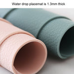 10 miếng lót cách nhiệt silicone hình giọt nước, bề mặt da, dùng làm lót cốc và nồi nhà bếp, Lót ly (Xám), Lót ly (Đỏ), Lót ly (Hồng), Lót ly (Xanh lá), Lót ly (Xanh dương)