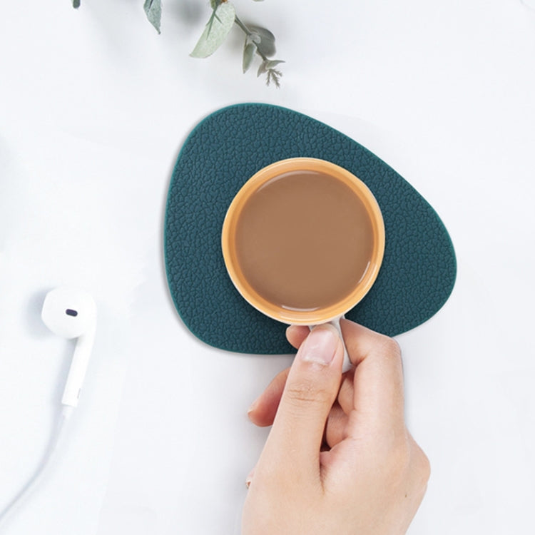 10 miếng lót cách nhiệt silicone hình giọt nước, bề mặt da, dùng làm lót cốc và nồi nhà bếp, Lót ly (Xám), Lót ly (Đỏ), Lót ly (Hồng), Lót ly (Xanh lá), Lót ly (Xanh dương)