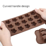 2 khuôn silicone làm socola, thạch, kẹo Giáng Sinh, Kiểu:, Hộp quà, Vỏ sò, Ngôi sao, Trái tim