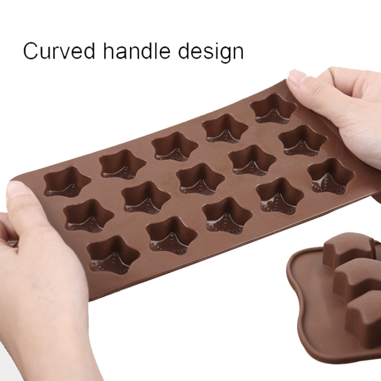 2 khuôn silicone làm socola, thạch, kẹo Giáng Sinh, Kiểu:, Hộp quà, Vỏ sò, Ngôi sao, Trái tim