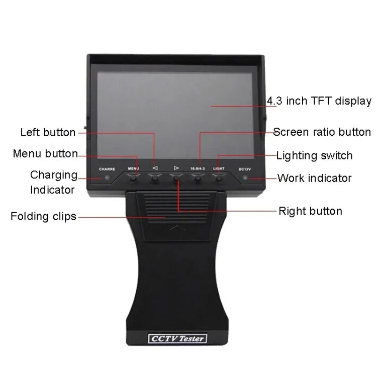 Máy kiểm tra cáp mạng cầm tay JSK-4300B 4.3 inch 12V Output, 4.3 inch (Kèm bộ đổi nguồn US), 4.3 inch (Kèm bộ đổi nguồn EU), 4.3 inch (Kèm bộ đổi nguồn UK), 4.3 inch (Kèm bộ đổi nguồn AU)