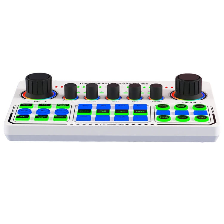 Card âm thanh sống RGB LED Bluetooth X50 với cổng giao tiếp OTG, X50
