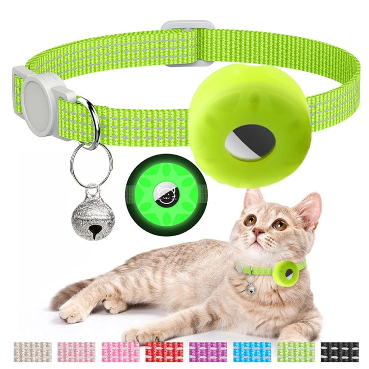 Vỏ Silicone Dùng Cho Bộ Định Vị AirTag Thế Hệ 2 / AirTag Thế Hệ 1, Vòng Cổ Phản Quang Cho Thú Cưng Có Chuông
