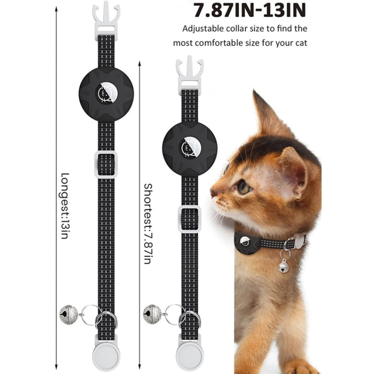 Vỏ Silicone Dùng Cho Bộ Định Vị AirTag Thế Hệ 2 / AirTag Thế Hệ 1, Vòng Cổ Phản Quang Cho Thú Cưng Có Chuông