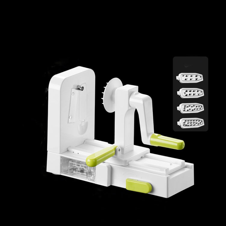 Máy cắt rau củ quả xoắn ốc, máy cắt khoai tây xoắn ốc, máy cắt rau quả lốc xoáy, Màu trắng
