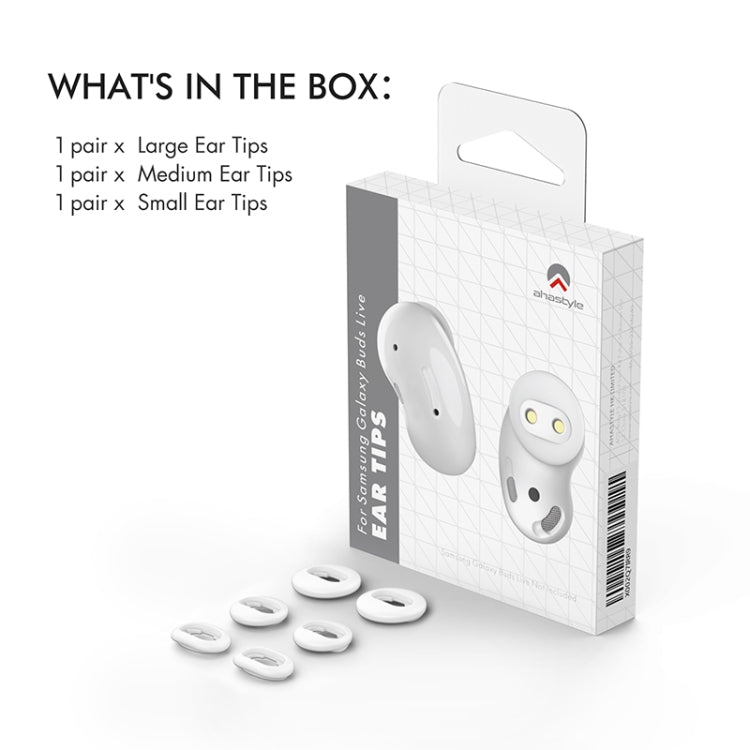 Dành cho Samsung Galaxy Buds Live AhaStyle PT132 Bộ nút tai silicone S+M+L