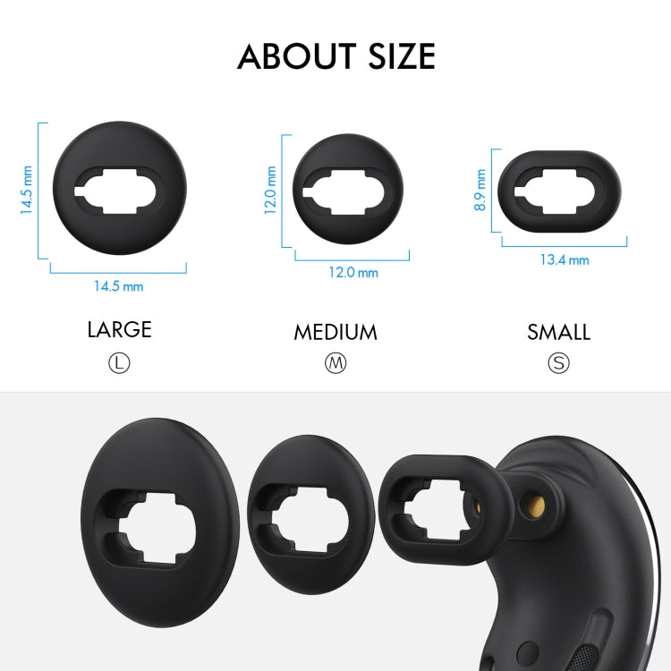 Dành cho Samsung Galaxy Buds Live AhaStyle PT132 Bộ nút tai silicone S+M+L