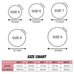Nhẫn silicone rộng 5.7mm SH100 đính kim tuyến cho cặp đôi, size 8, 9, 10