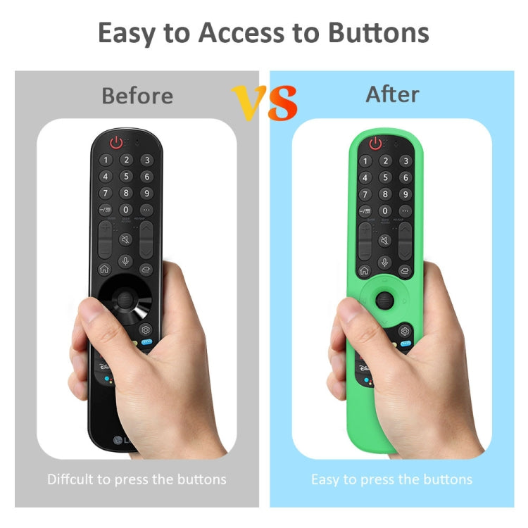 Ốp silicone cho điều khiển từ xa TV LG AN-MR21GC / AN-MR21N / AN-MR21GA, GS0020 màu Đen, GS0020 màu Trắng, GS0020 màu Xanh dạ quang, GS0020 màu Xanh lá dạ quang