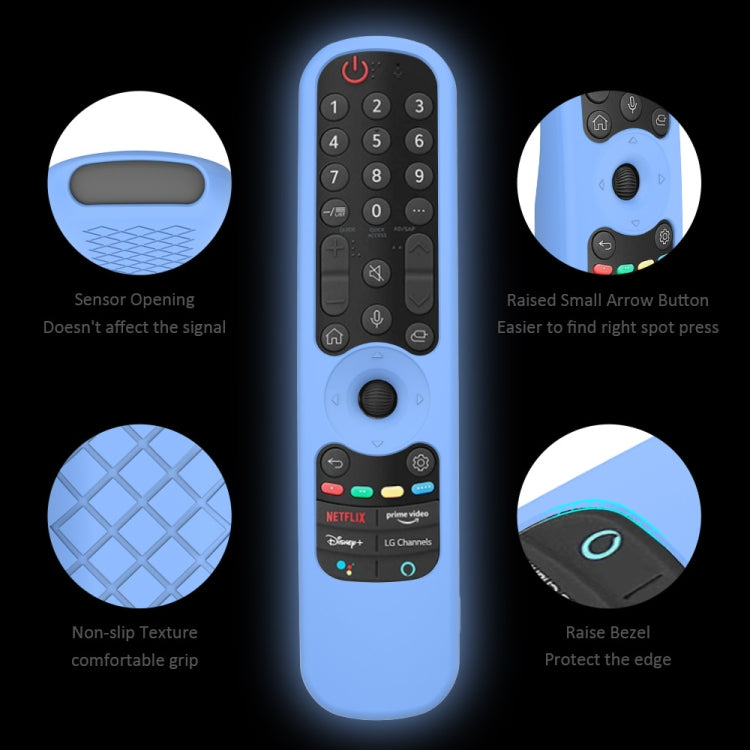 Ốp silicone cho điều khiển từ xa TV LG AN-MR21GC / AN-MR21N / AN-MR21GA, GS0020 màu Đen, GS0020 màu Trắng, GS0020 màu Xanh dạ quang, GS0020 màu Xanh lá dạ quang