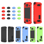 Ốp bảo vệ mềm bằng silicone cho tay cầm game Steam Deck kèm 4 nắp phím, SD001 (Đen), SD001 (Đỏ), SD001 (Xanh dạ quang), SD001 (Xanh lá dạ quang)