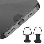 10 cái nút bịt chống bụi cổng sạc điện thoại bằng silicone Có keo dán mặt sau chống mất, 8 chân, USB-C/Type-C