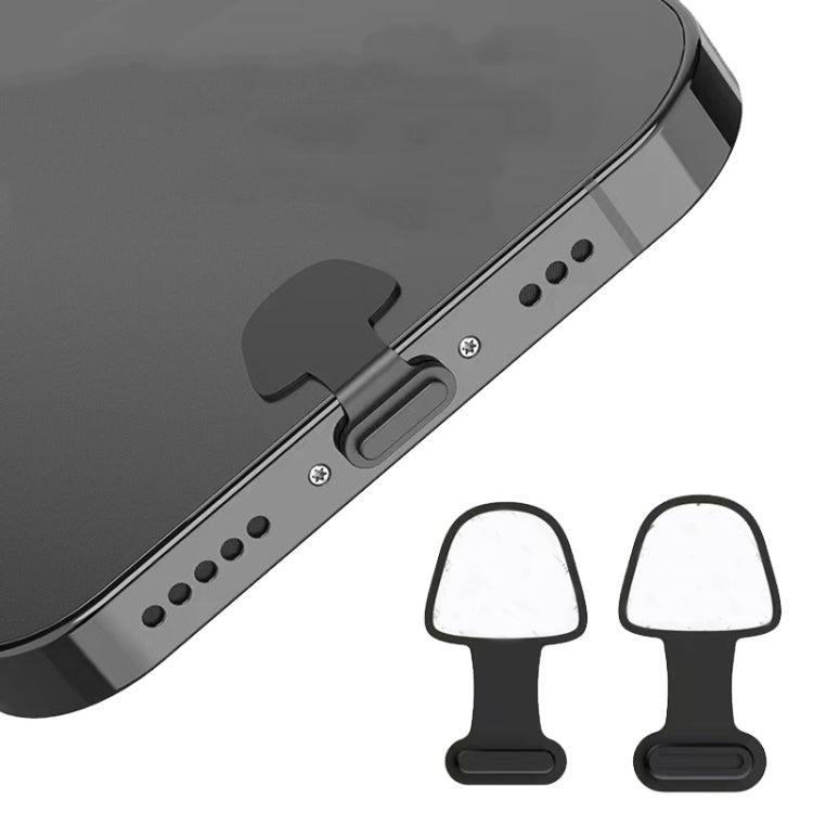 10 cái nút bịt chống bụi cổng sạc điện thoại bằng silicone Có keo dán mặt sau chống mất, 8 chân, USB-C/Type-C