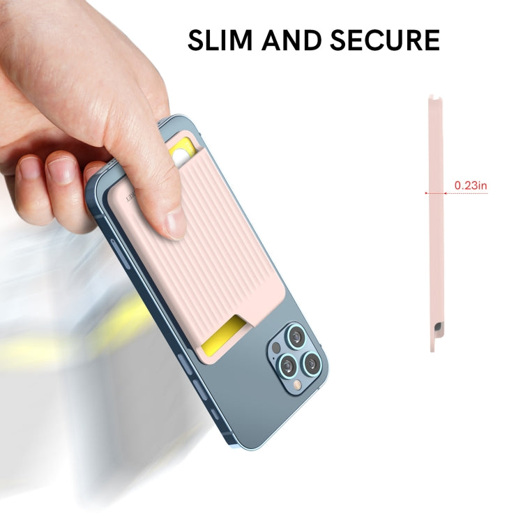 Ốp lưng silicone đựng thẻ sau điện thoại di động AhaStyle PT169, tổ chức thẻ xe buýt, thẻ ngân hàng tiện lợi, PT169 (Hồng), PT169 (Đen), PT169 (Xanh lá), PT169 (Tím)