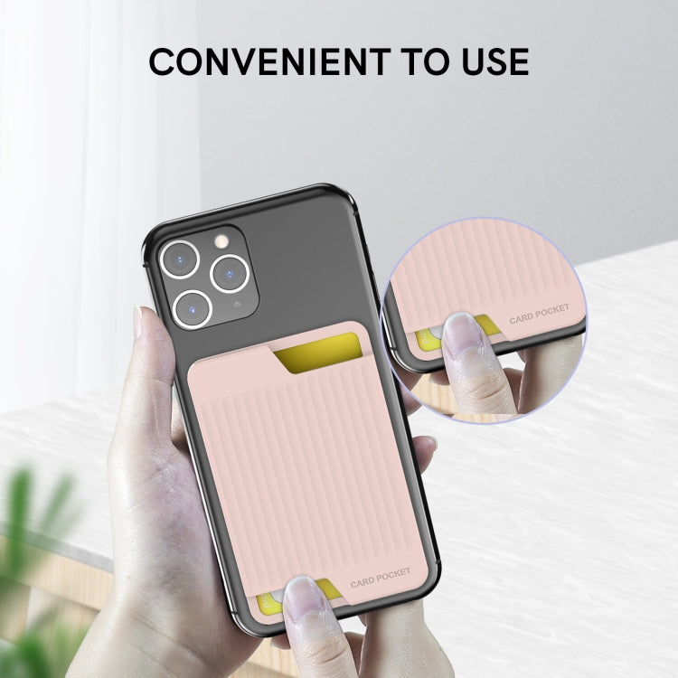 Ốp lưng silicone đựng thẻ sau điện thoại di động AhaStyle PT169, tổ chức thẻ xe buýt, thẻ ngân hàng tiện lợi, PT169 (Hồng), PT169 (Đen), PT169 (Xanh lá), PT169 (Tím)