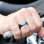 SiR013 8.7mm Curved Outdoor Sports Silicone Ring, No.11, No.12, No.13, No.14