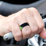 SiR013 8.7mm Curved Outdoor Sports Silicone Ring, No.11, No.12, No.13, No.14