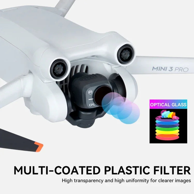 Phụ kiện drone bộ lọc RCSTQ DJI Mini 3 Pro PL, ND8/PL, ND16/PL, ND32/PL, ND64/PL, bộ 4 trong 1 ND/PL 8/16/32/64, bộ 6 trong 1 UV+CPL+ND/PL 8/16/32/64