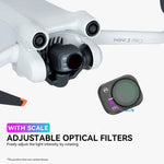 Phụ kiện drone bộ lọc RCSTQ DJI Mini 3 Pro PL, ND8/PL, ND16/PL, ND32/PL, ND64/PL, bộ 4 trong 1 ND/PL 8/16/32/64, bộ 6 trong 1 UV+CPL+ND/PL 8/16/32/64