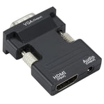 Bộ chuyển đổi HDMI máy chiếu kèm cáp âm thanh, chuyển đổi HD máy tính, HDMI sang VGA, VGA sang HDMI