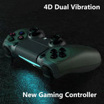 KM048 For PS4 Bluetooth Wireless Gamepad Controller 4.0 With Light Bar, KM048 (Vitality Orange), KM048 (Rose Pink), KM048 (Lemon Yellow), KM048 (Mountain Blue), KM048 (Battle Gray), KM048 (Elegant Silver), KM048 (Elegant White), KM048 (Mint Green)