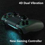 KM048 Tay cầm chơi game không dây Bluetooth 4.0 cho PS4 có đèn báo, KM048 (Cam Sức Sống), KM048 (Hồng Hồng), KM048 (Vàng Chanh), KM048 (Xanh Núi), KM048 (Xám Chiến Đấu), KM048 (Bạc Thanh Lịch), KM048 (Trắng Thanh Lịch), KM048 (Xanh Bạc Hà)