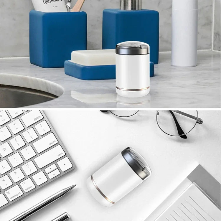 Máy cạo râu mini điện sạc USB SH-588, máy cạo râu du lịch cầm tay, SH-588 (Trắng), SH-588 (Xám đen), SH-588 (Xanh lá)