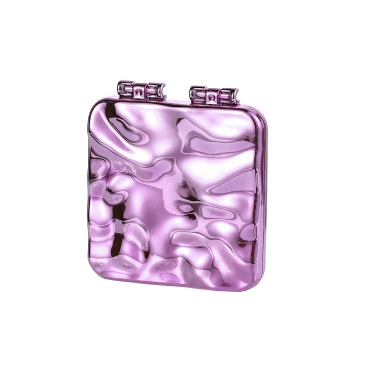 Gương Trang Điểm Mini Mạ Điện Hai Mặt Để Bàn Cho Nữ, Gương (Tím), Gương (Bạc), Gương (Be)