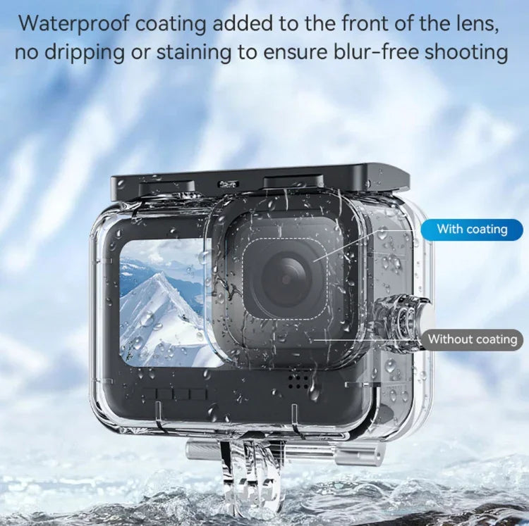Ốp chống nước TELESIN cho GoPro Hero11 Black / HERO10 Black / HERO9 Black, chống sương mù toàn cảnh lặn dưới nước, dành cho GoPro Hero11 Black / HERO10 Black / HERO9 Black