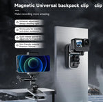 Kẹp nam châm xoay 360 độ TELESIN gắn balo cho camera hành động, TELESIN
