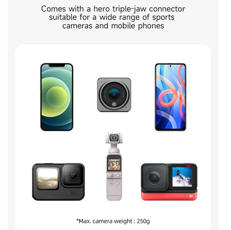 Kẹp nam châm xoay 360 độ TELESIN gắn balo cho camera hành động, TELESIN