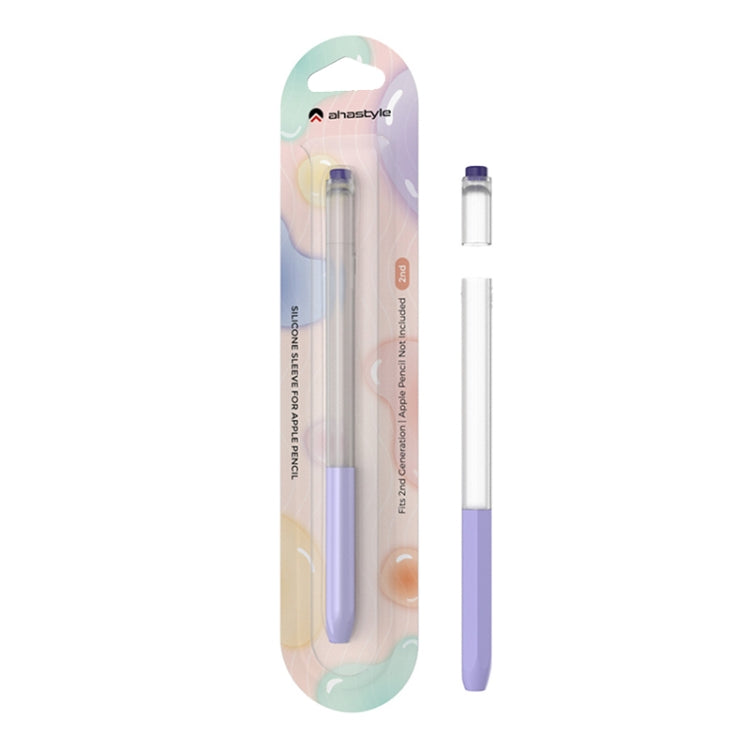 Bao bút bảo vệ silicone trong suốt kiểu thạch AhaStyle PT-LC05 cho Apple Pencil 2