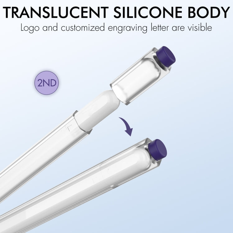 Bao bút bảo vệ silicone trong suốt kiểu thạch AhaStyle PT-LC05 cho Apple Pencil 2