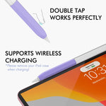 Bao bút bảo vệ silicone trong suốt kiểu thạch AhaStyle PT-LC05 cho Apple Pencil 2