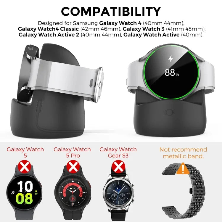 Giá đỡ sạc silicone AhaStyle PT181 cho Galaxy Watch 3 / 4 / Active / Active 2