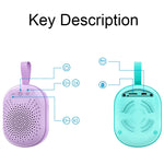 AFK BT-513 TWS Mini Portable RGB Light Bluetooth Speaker 3D Sound Effect Waterproof Bluetooth Audio, BT-513 (Pink), BT-513 (Green), BT-513 (Blue), BT-513 (Light Blue)