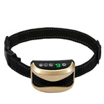 Vòng Cổ Chống Sủa Chó Sạc USB Chống Nước Có Rung Và Tiếng Bíp, Màu Vàng