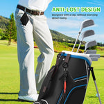 Khăn lau bóng golf lót lông microfibre có móc carabiner, Khăn lau màu xám, Khăn lau màu đen
