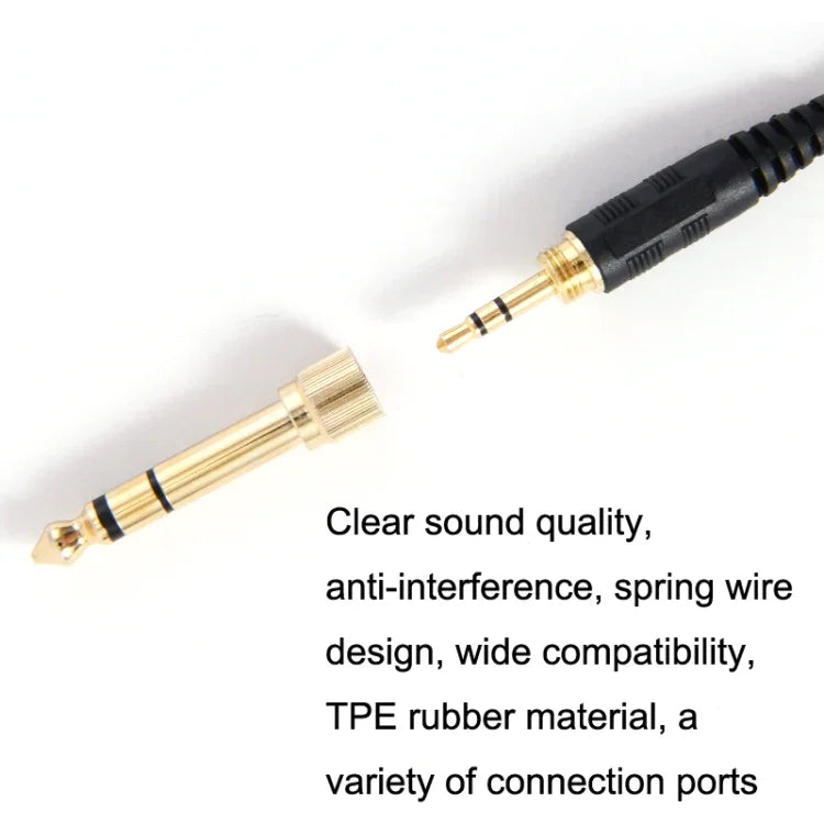 ZS0185 Dây lò xo tai nghe cho Sennheiser HD598 / HD558 / HD518 / HD595, Chiều dài dây: 1.4m-3m, ZS0185