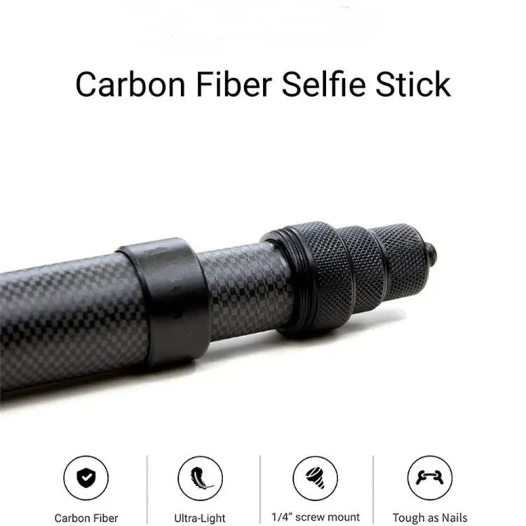 Gậy selfie đơn sợi carbon mở rộng vô hình cho Insta360 / DJI Action / GoPro / Xiao Yi camera thể thao, 1.5m, 3m, 5m
