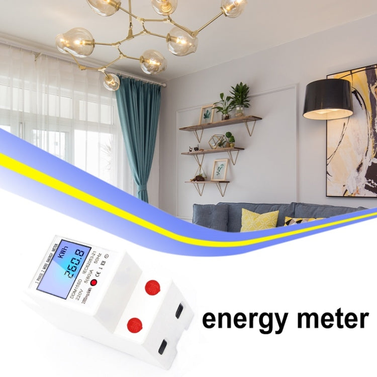 Đồng hồ đo đa chức năng một pha DDM15SD với màn hình LCD có đèn nền, 5 (20) A, 5 (32) A, 10 (40) A, 15 (60) A, 20 (80) A, 5 (80) A