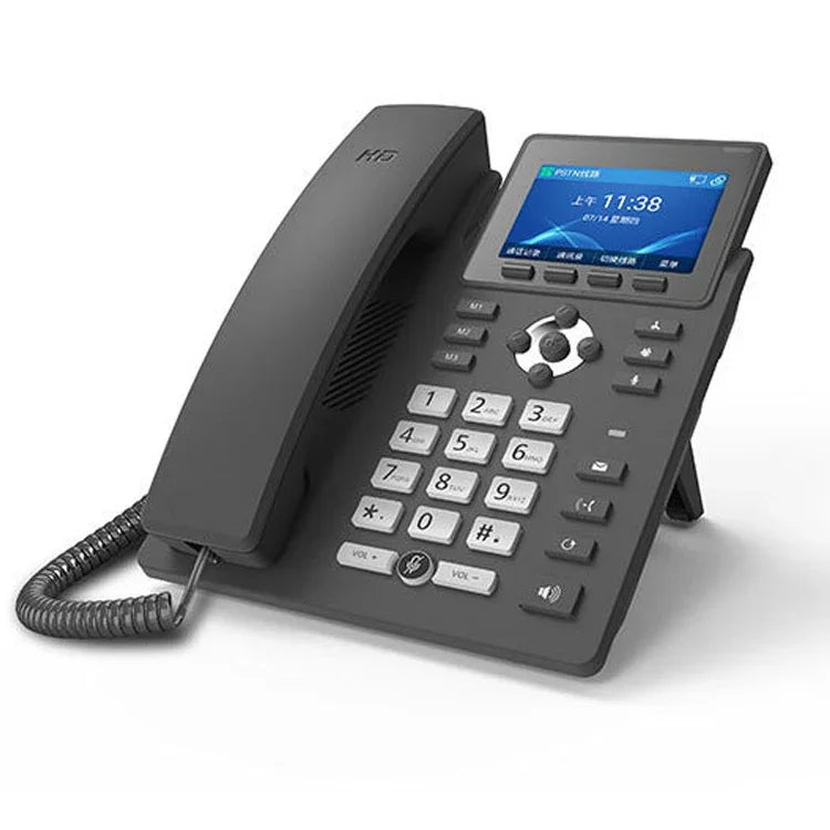 Điện thoại thông minh ghi âm chế độ kép PSTN+SIP 6 chiều VOIP Mạng IP Phone, S135