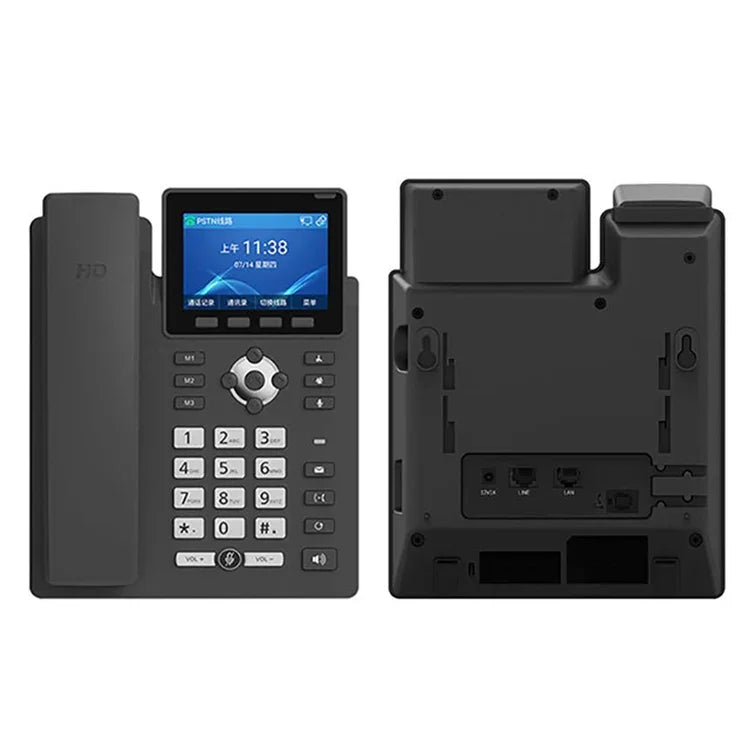 Điện thoại thông minh ghi âm chế độ kép PSTN+SIP 6 chiều VOIP Mạng IP Phone, S135